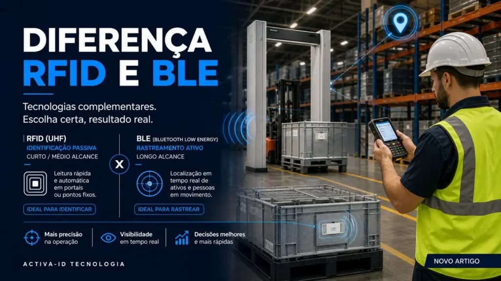 Qual a diferença entre RFID e BLE na logística moderna?