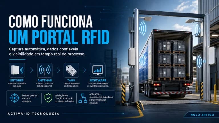 Como funciona um portal RFID na logística industrial?
