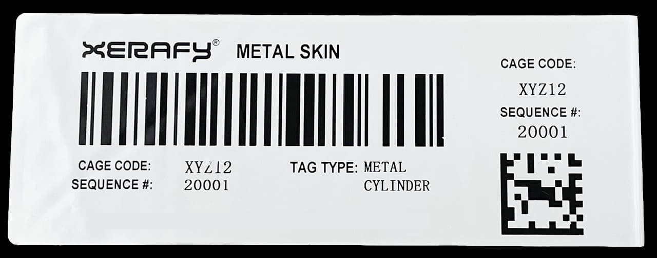 Etiqueta Metal Skin