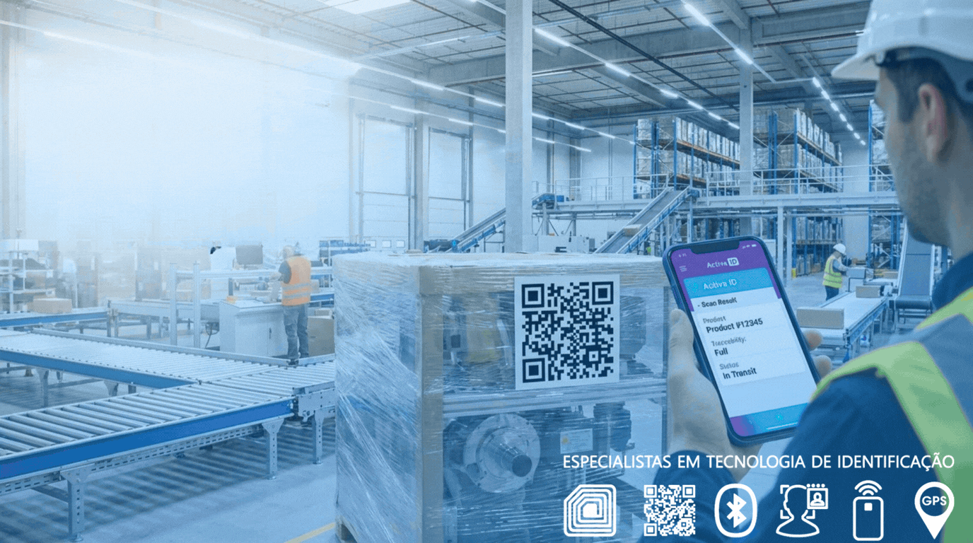Banner animado de soluções Activa-ID em RFID e IoT