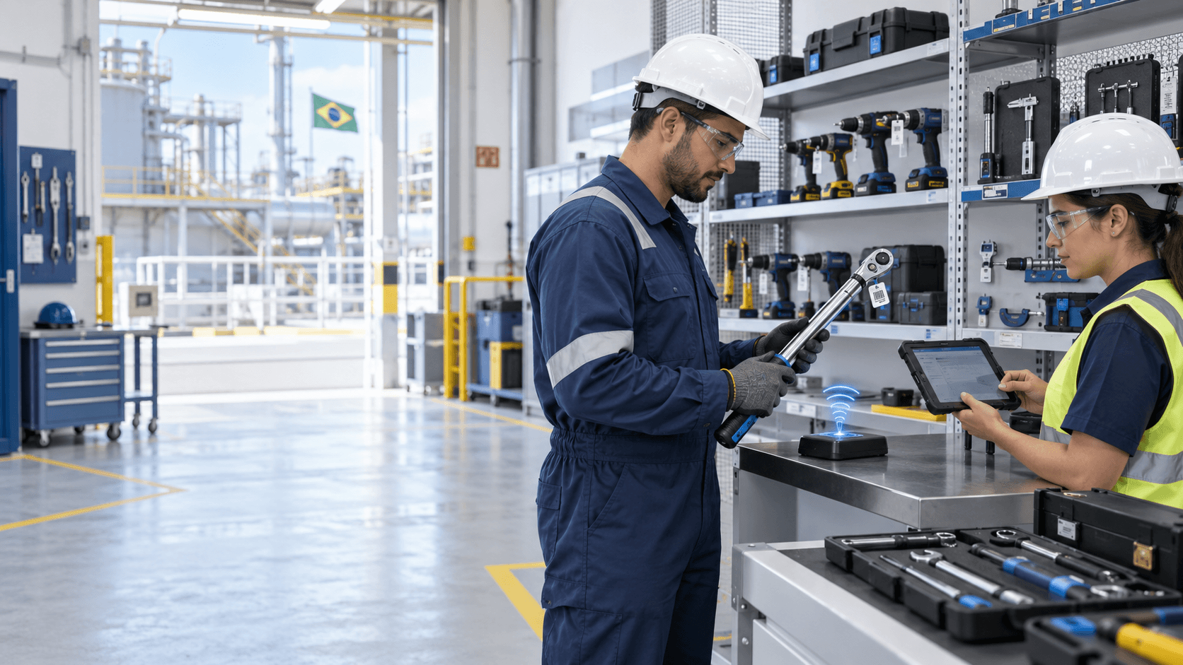 Retirada de ferramenta industrial identificada por RFID