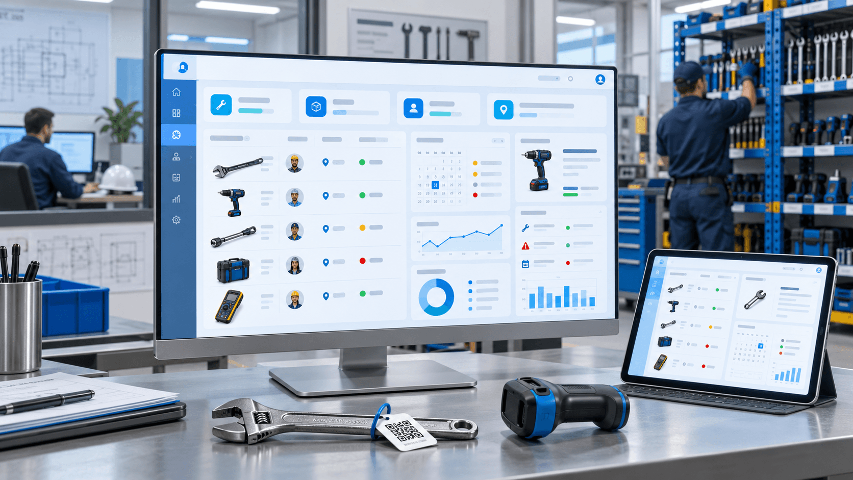 Painel de software para gestão de ferramentas
