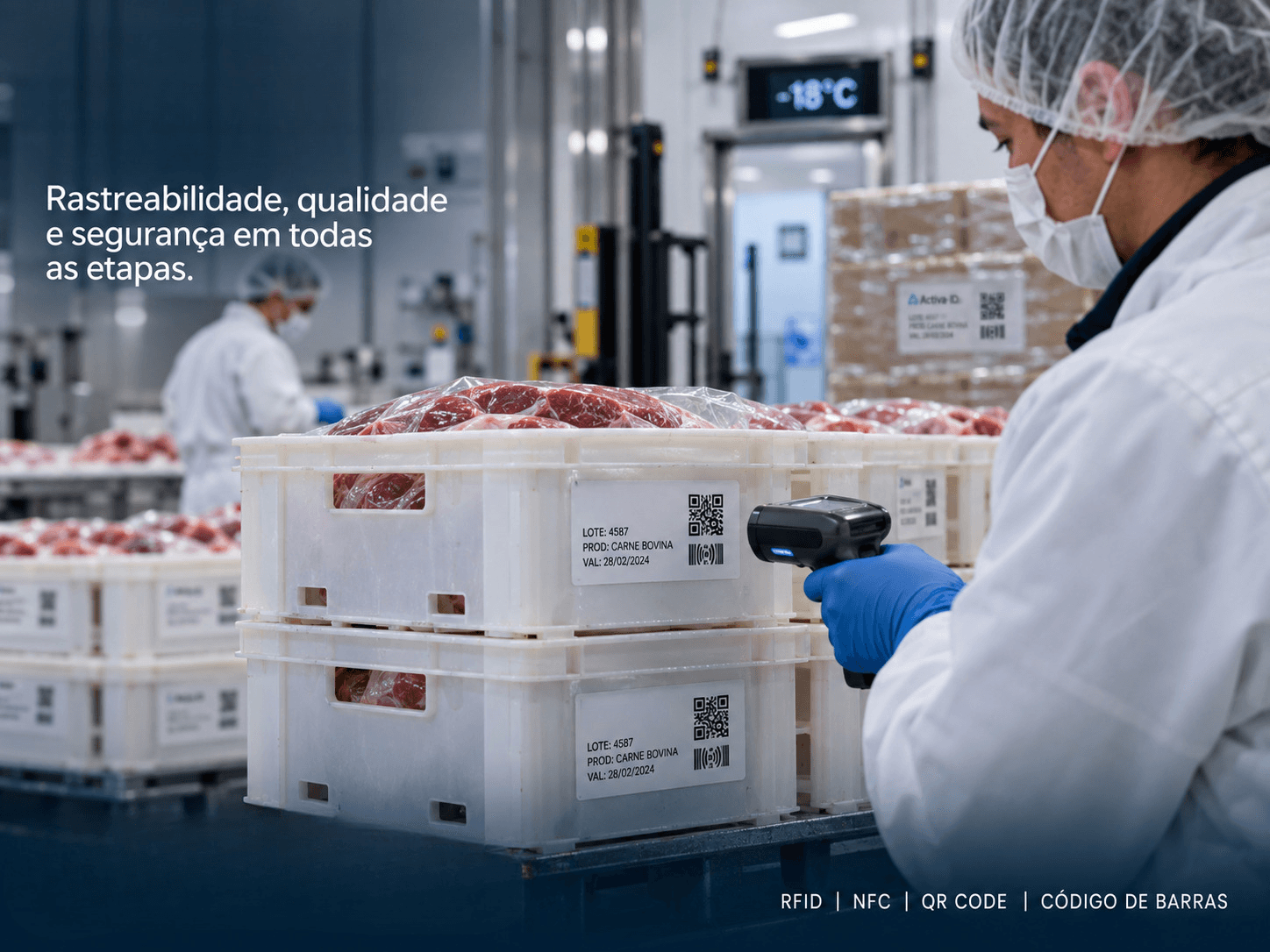 Rastreabilidade RFID aplicada à indústria de alimentos e frigoríficos