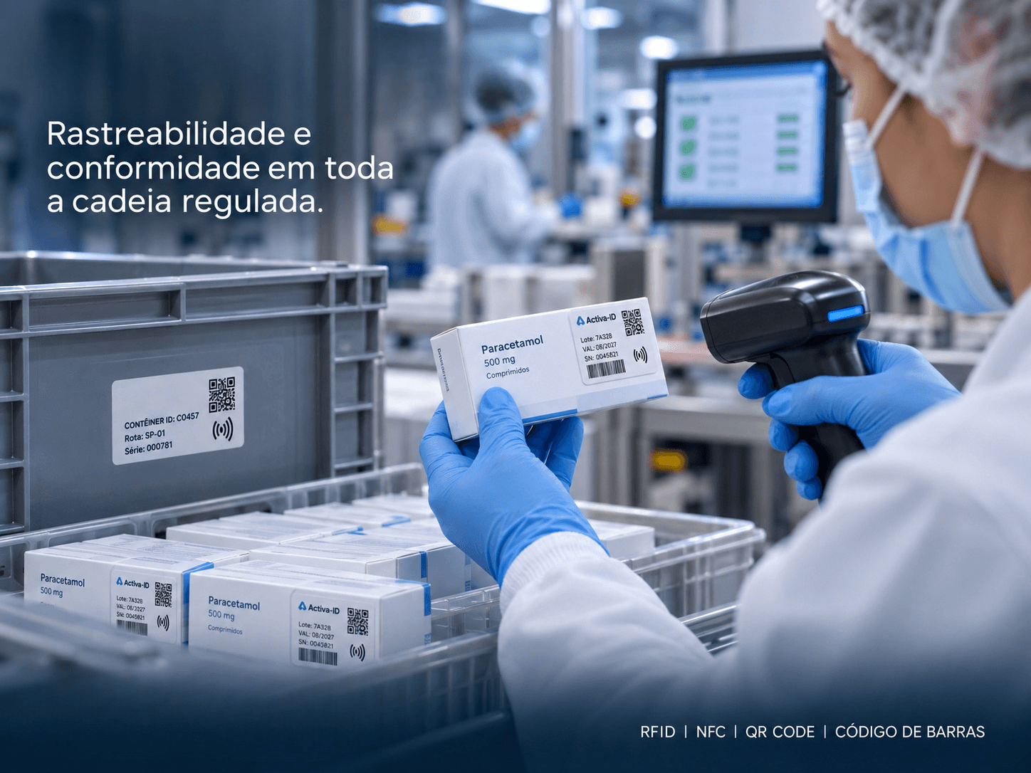 Rastreabilidade de produtos e ativos na indústria farmacêutica