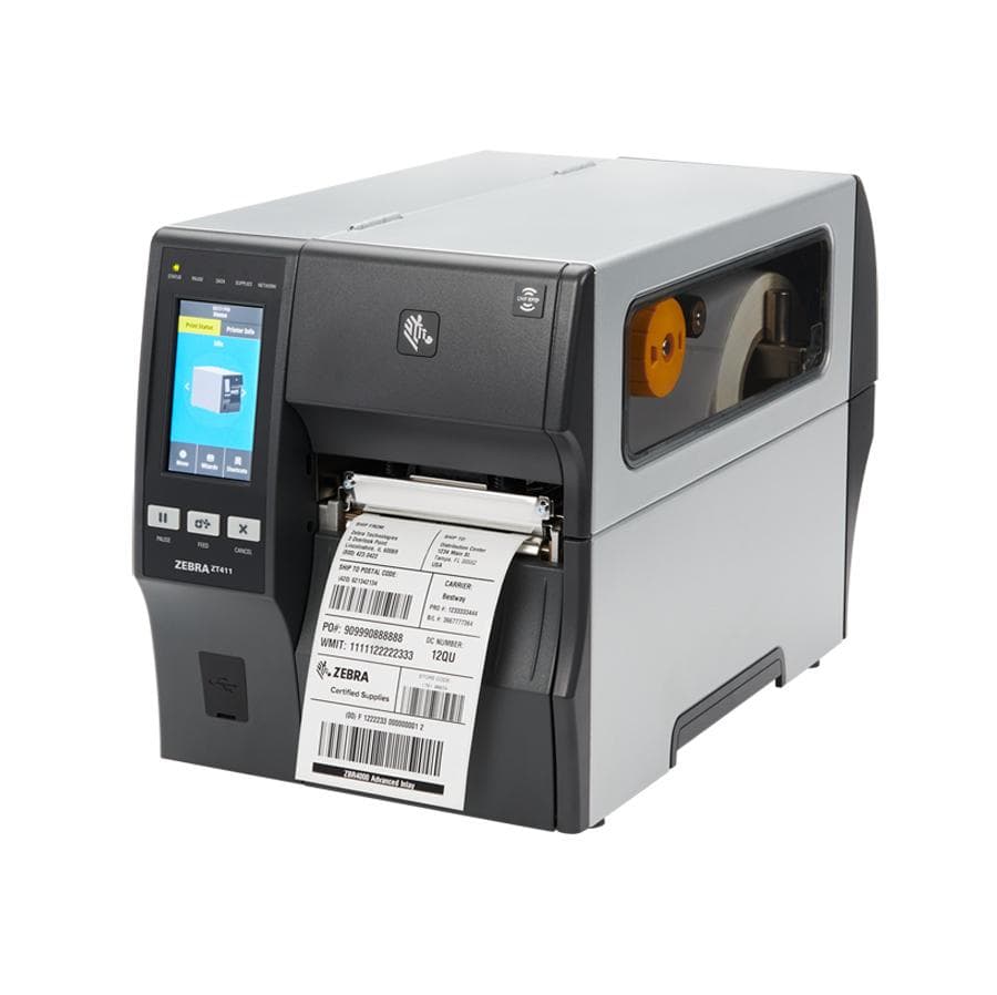 Impressora de Etiquetas Zebra ZT411 203 DPI com RFID - USB, Serial, Bluetooth e Ethernet