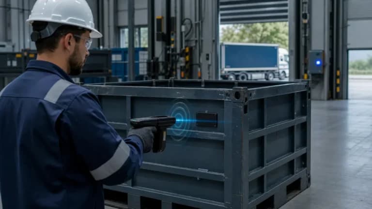 Como o rastreamento de containers RFID otimiza a logística interna?