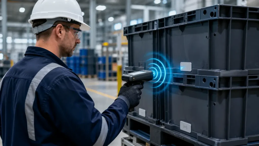 Como as tags RFID in-mold eliminam perdas de ativos na logística?