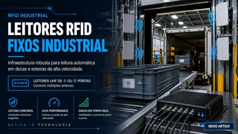 Como leitores RFID fixos industrial otimizam a logística?