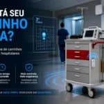 Como o rastreamento de carrinhos hospitalares reduz o tempo de resposta?