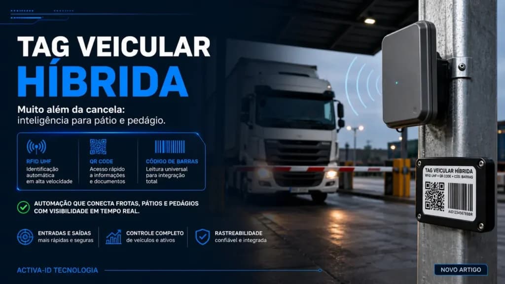 Tag veicular híbrida pedágio e pátio: por que ir além da cancela?