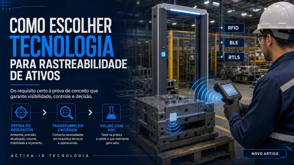 Como escolher tecnologia para rastreabilidade de ativos na indústria?