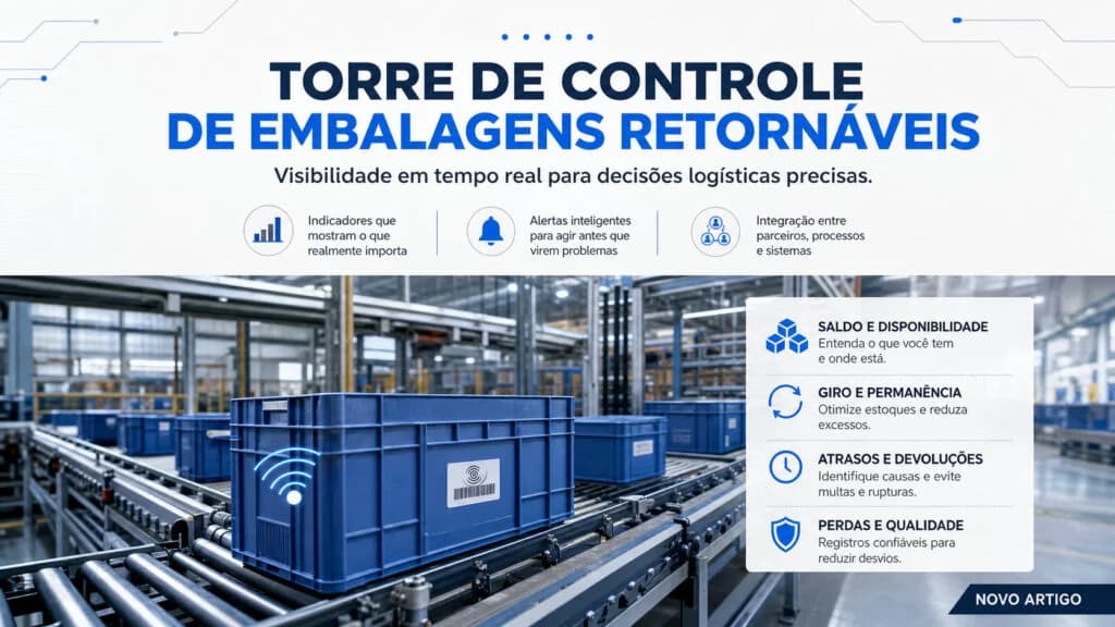 Como uma torre de controle de embalagens retornáveis reduz perdas?